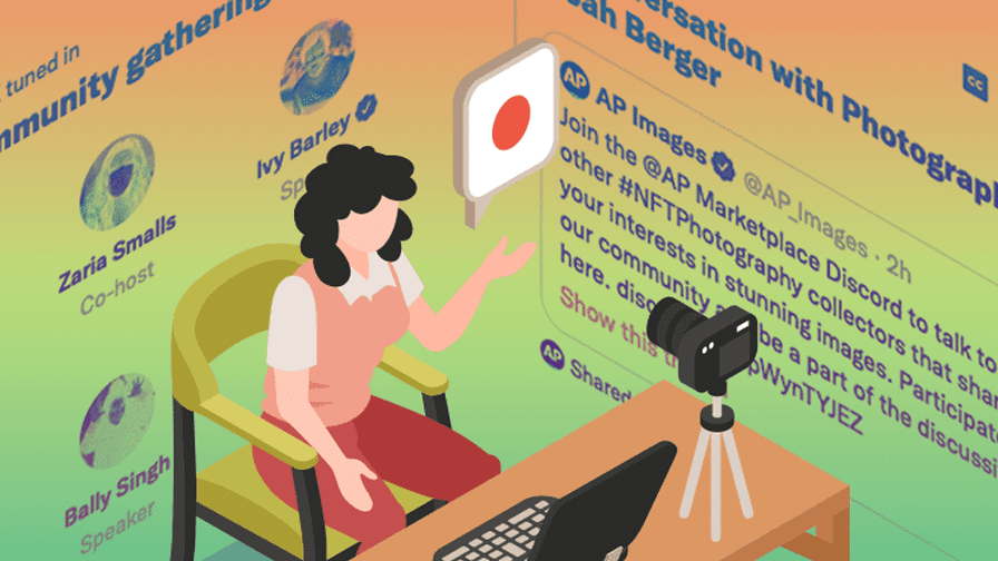 Community live stream illustration for creator engagement